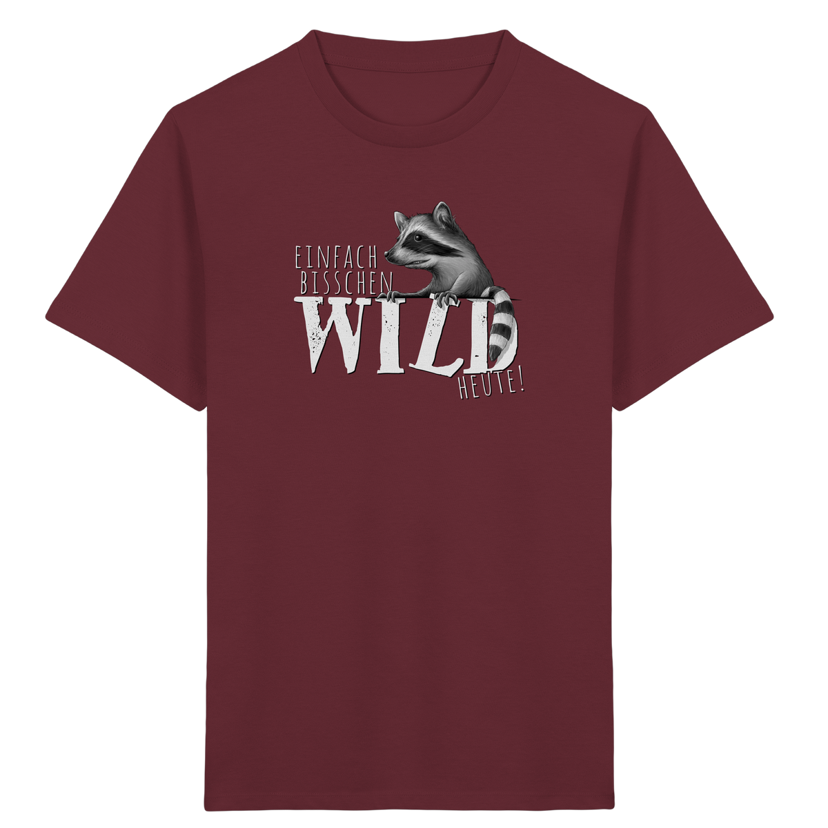 Bisschen wild heute! Waschbär - Kids Organic Shirt