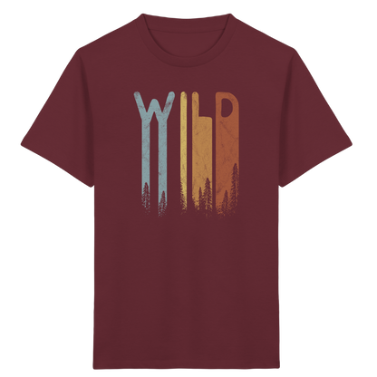 Wild Retro Schriftzug - Kids Organic Shirt