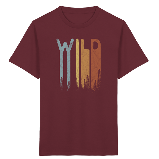 Wild Retro Schriftzug - Kids Organic Shirt