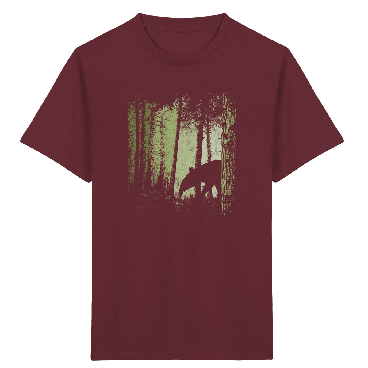 Lässiger Tapir im Zwielicht Wald - Kids Organic Shirt