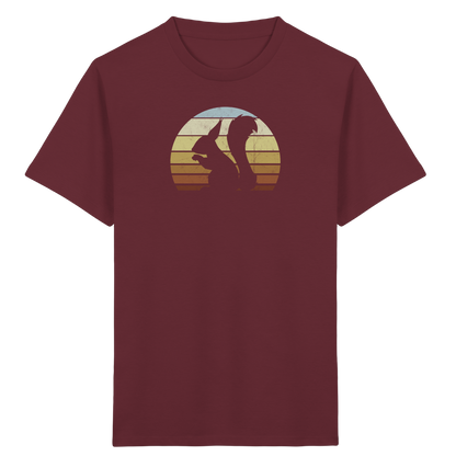 Retro Eichhörnchen Silhouette - Kids Organic Shirt