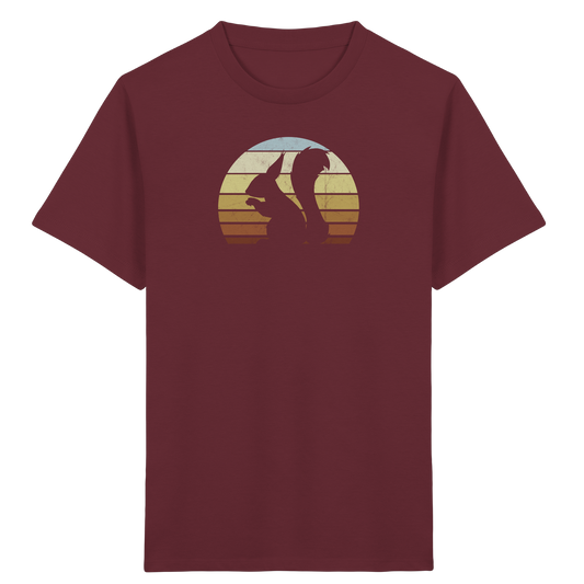 Retro Eichhörnchen Silhouette - Kids Organic Shirt
