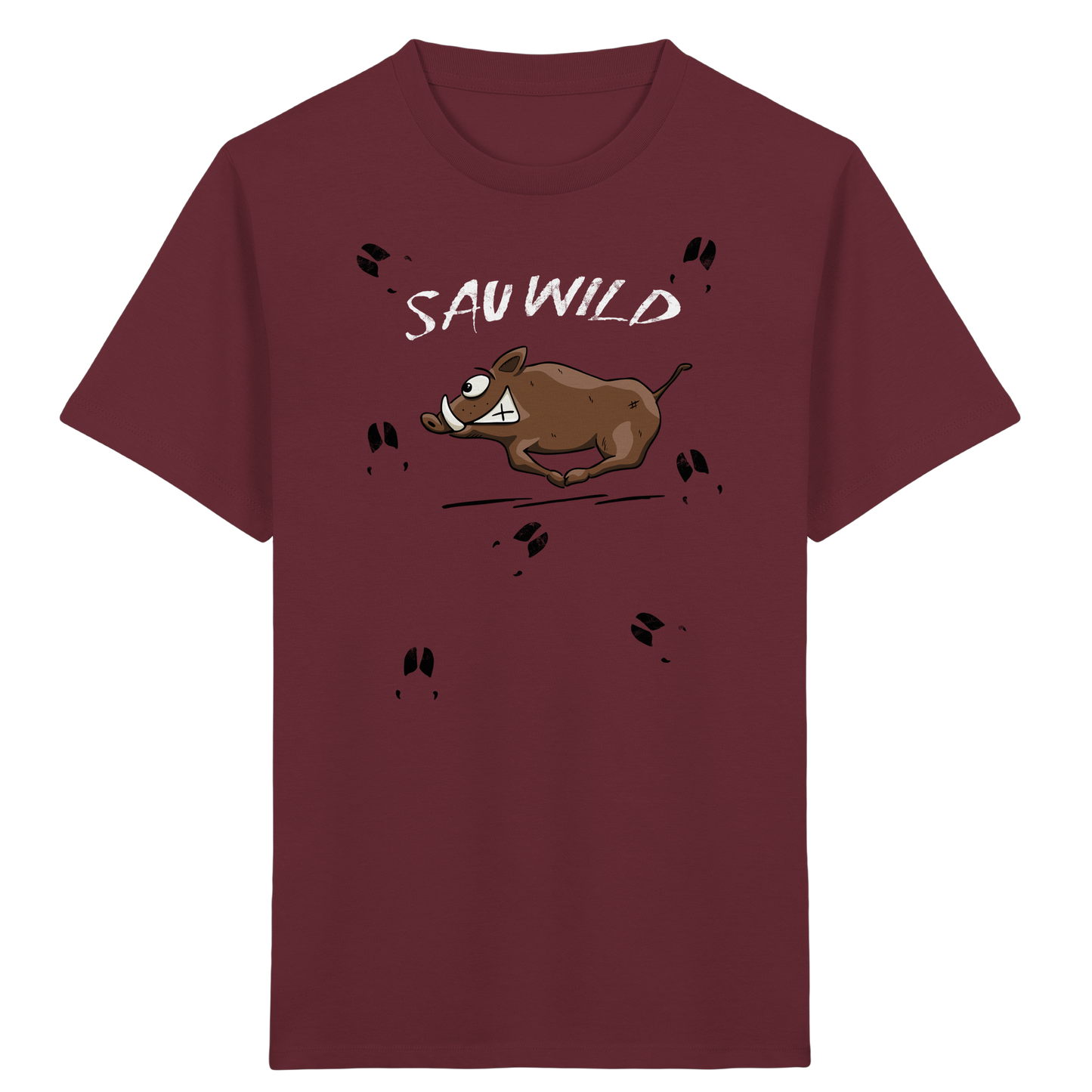 Sauwild wilde Sau | Wildschwein Keiler - Kids Organic Shirt
