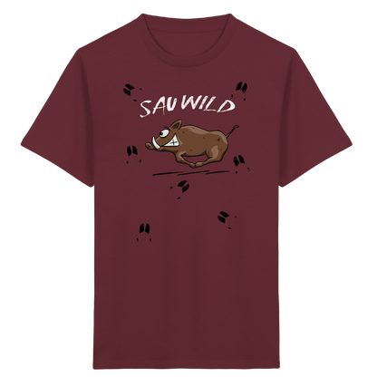 Sauwild wilde Sau | Wildschwein Keiler - Kids Organic Shirt