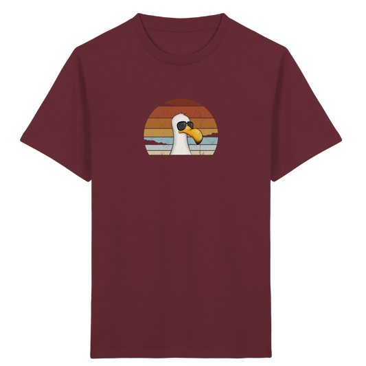 Cool lässige Retro Möwe - Kids Organic Shirt