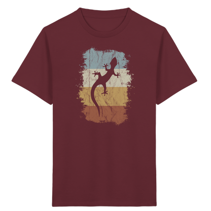 Retro Gecko Salamander Silhouette - Kids Organic Shirt