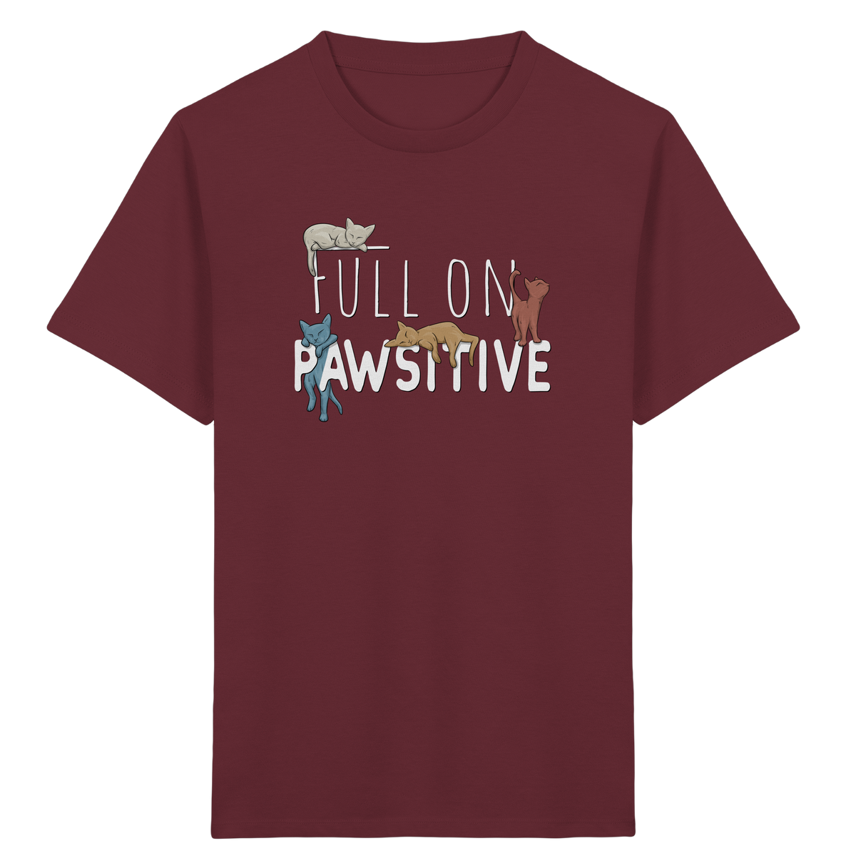 Full On Pawsitive! Gechillte Katzen - Kids Organic Shirt