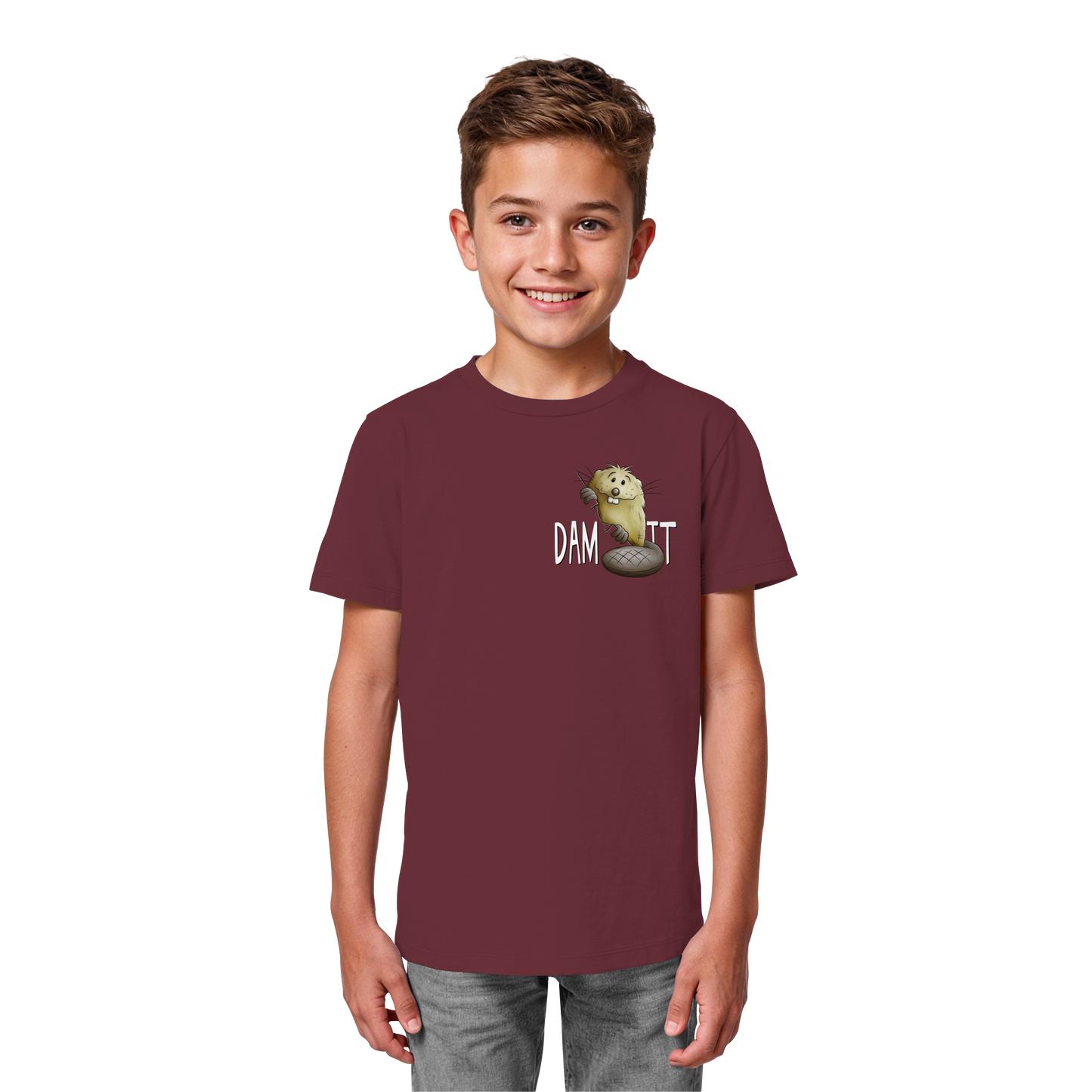 Dam It Verdammt Lustiger Biber - Kids Organic Shirt