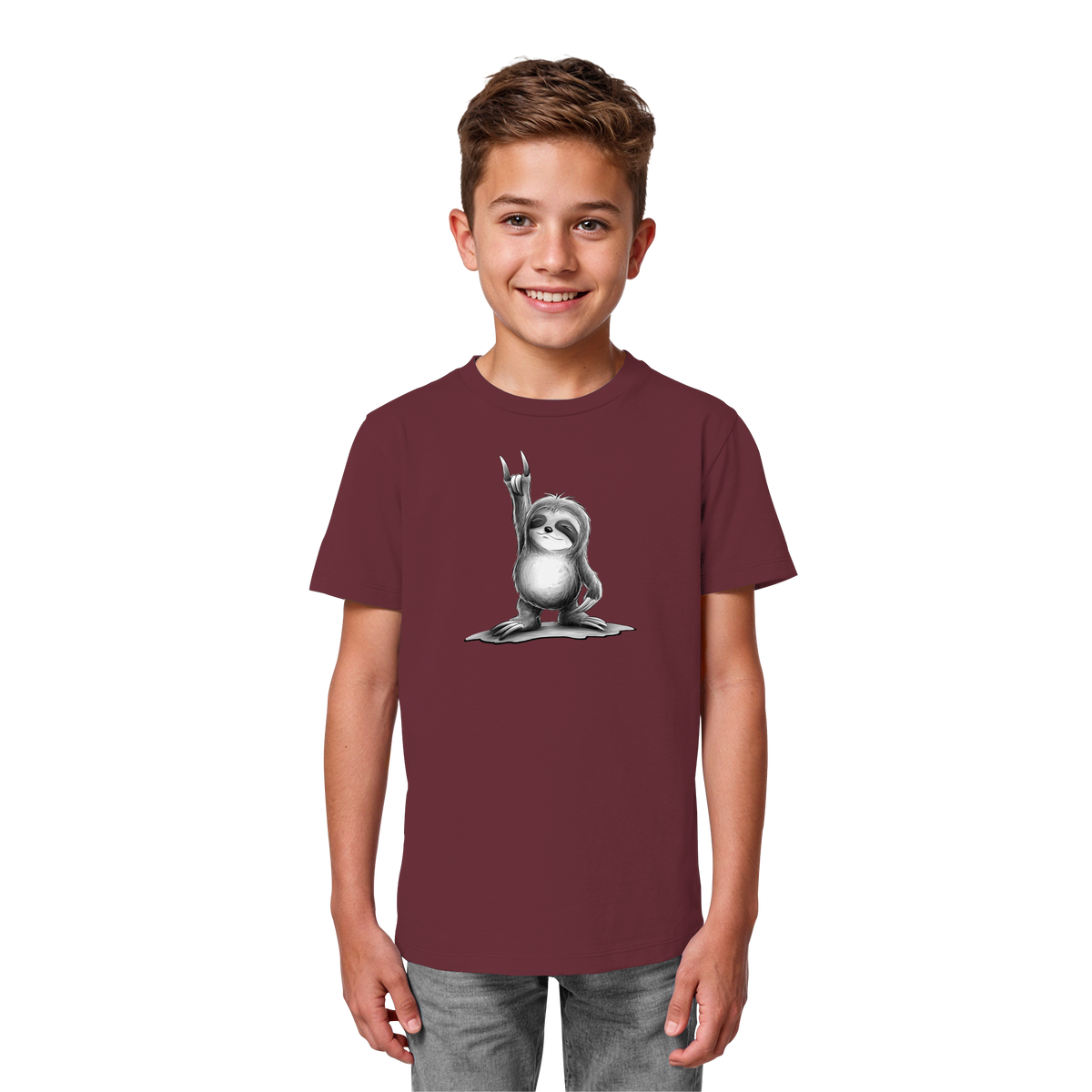 Rock On Party Faultier - Kids Organic Shirt