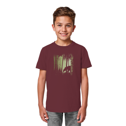 Lässiger Tapir im Zwielicht Wald - Kids Organic Shirt