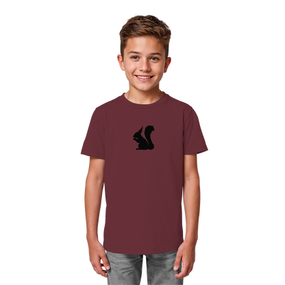 Eichhörnchen Silhouette - Kids Organic Shirt