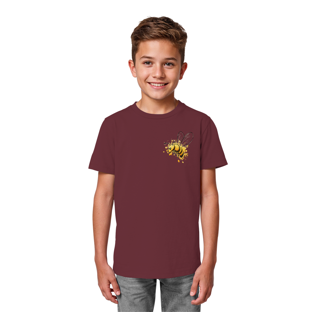 Lässige kleine Honig-Biene - Kids Organic Shirt