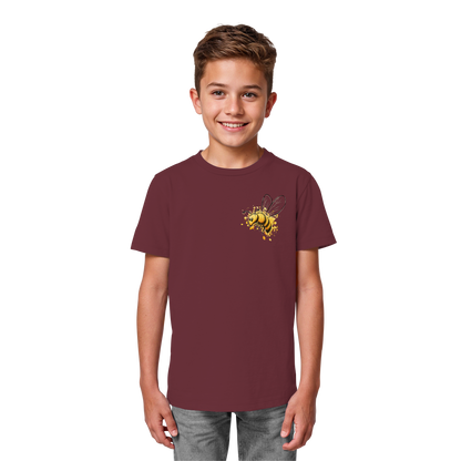 Lässige kleine Honig-Biene - Kids Organic Shirt