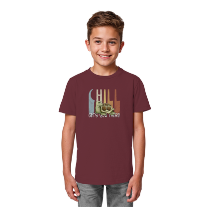 Gechillt gemütliche Schildkröte - Kids Organic Shirt