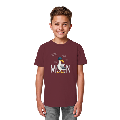 Moin Moin Lässige Hipster Möwe  - Kids Organic Shirt