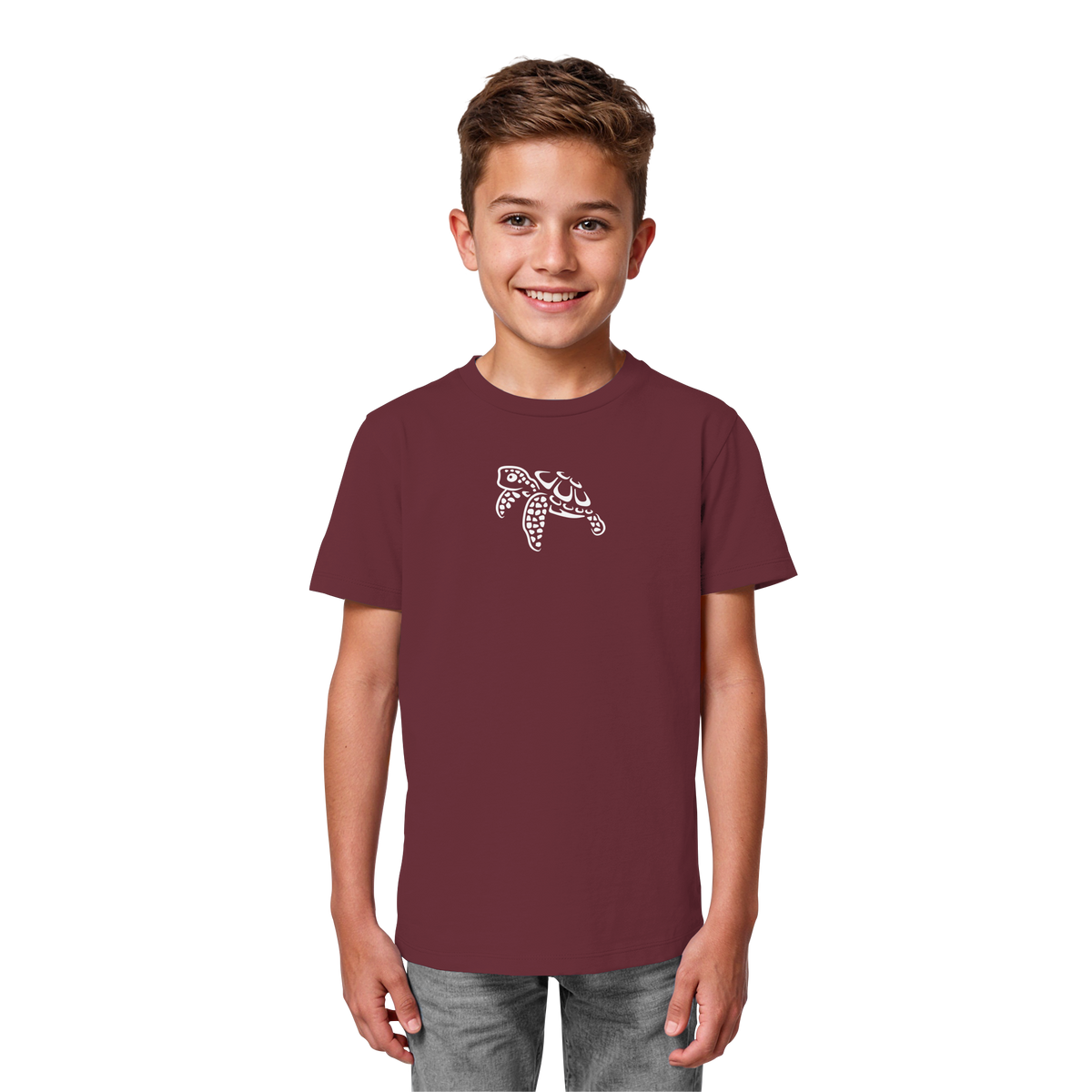 schwimmende Meeres-Schildkröte - Kids Organic Shirt