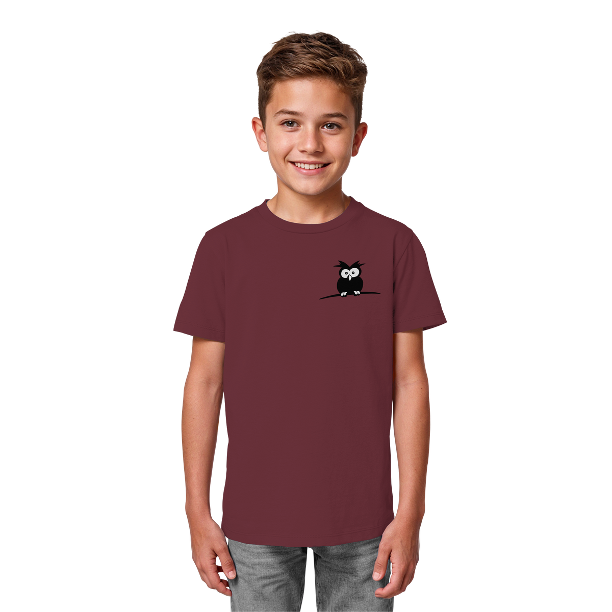 Kleine struppige Eule - Kids Organic Shirt