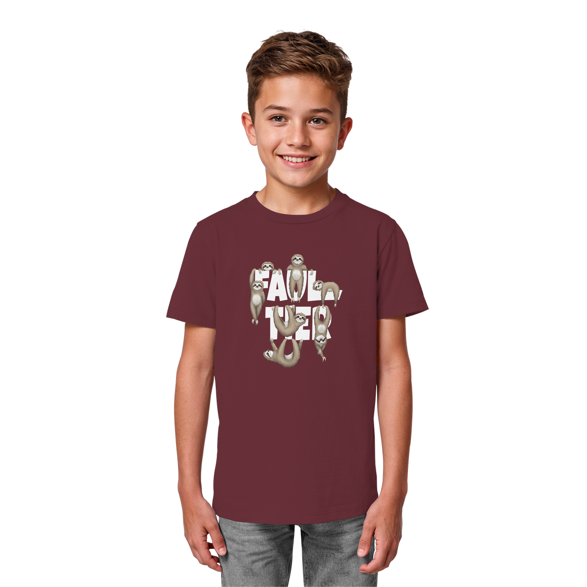 Viele gechillte Faultiere - Kids Organic Shirt