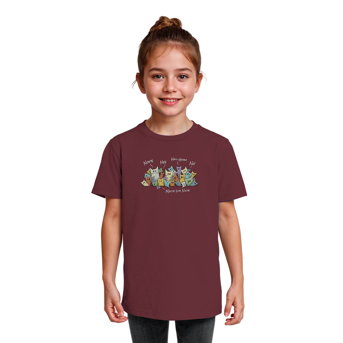 Nope, Nee, Nö Katzen - Kids Organic Shirt