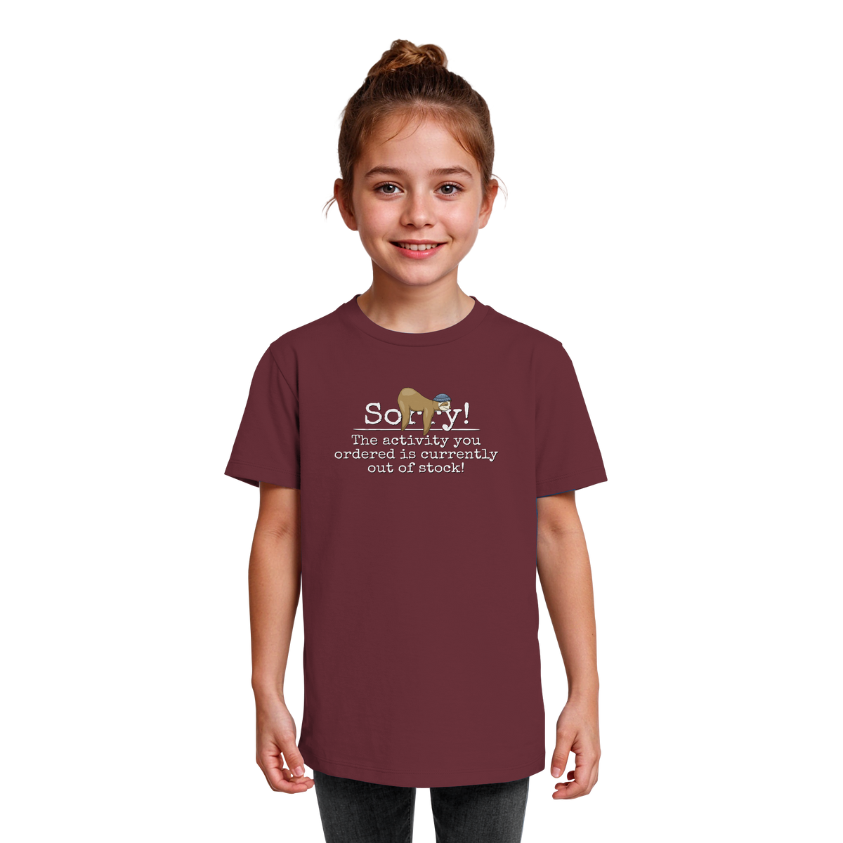 No-Activity Faultier - Kids Organic Shirt