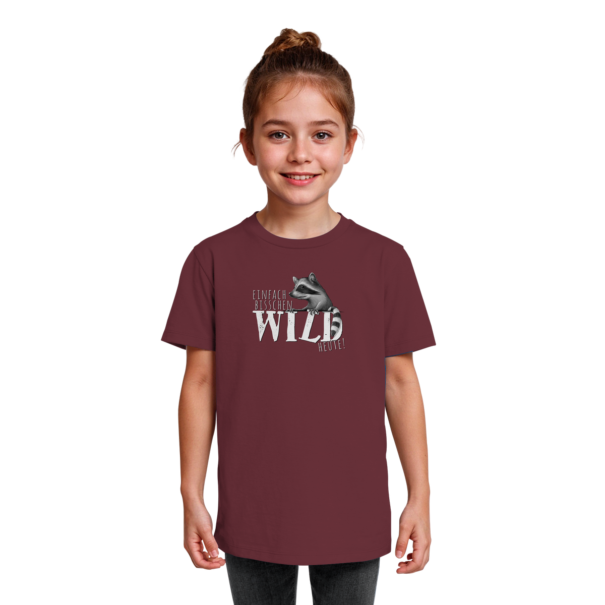 Bisschen wild heute! Waschbär - Kids Organic Shirt