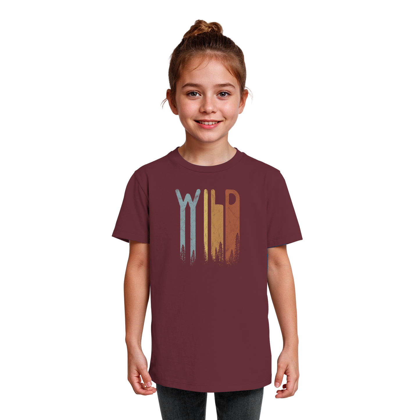 Wild Retro Schriftzug - Kids Organic Shirt
