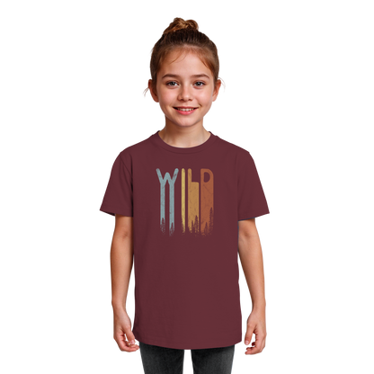 Wild Retro Schriftzug - Kids Organic Shirt