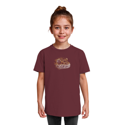 Leopard Gecko Skizze Kritzelkunst - Kids Organic Shirt