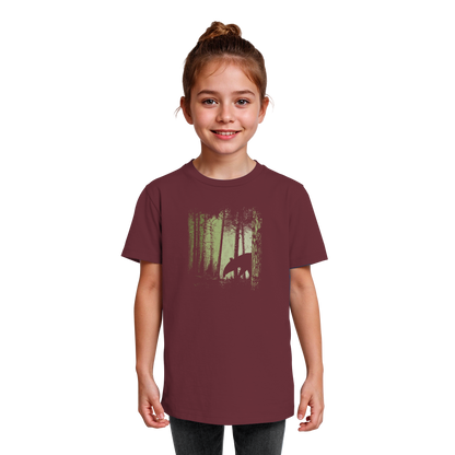 Lässiger Tapir im Zwielicht Wald - Kids Organic Shirt