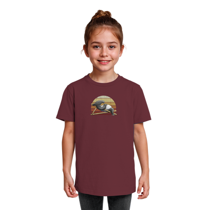 Lässiger Retro Sundown Tapir - Kids Organic Shirt