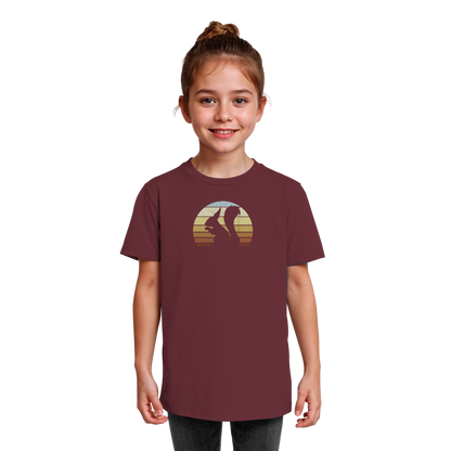 Retro Eichhörnchen Silhouette - Kids Organic Shirt