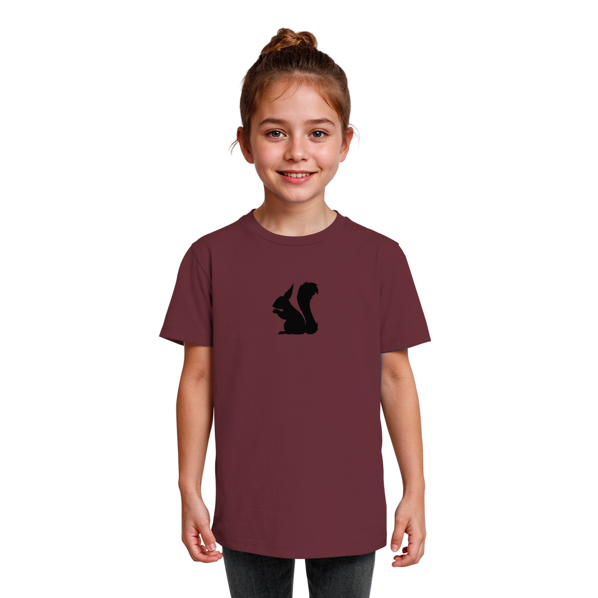 Eichhörnchen Silhouette - Kids Organic Shirt