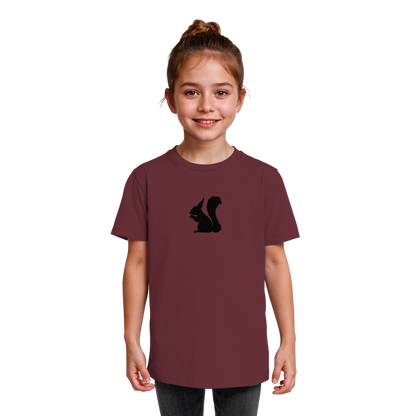 Eichhörnchen Silhouette - Kids Organic Shirt
