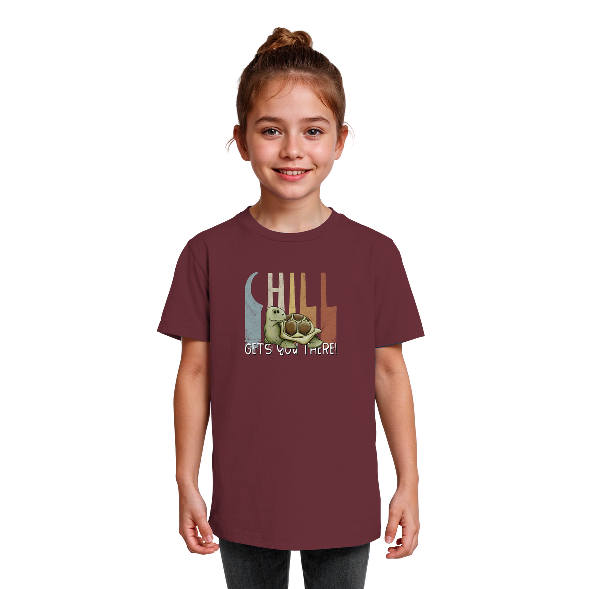 Gechillt gemütliche Schildkröte - Kids Organic Shirt