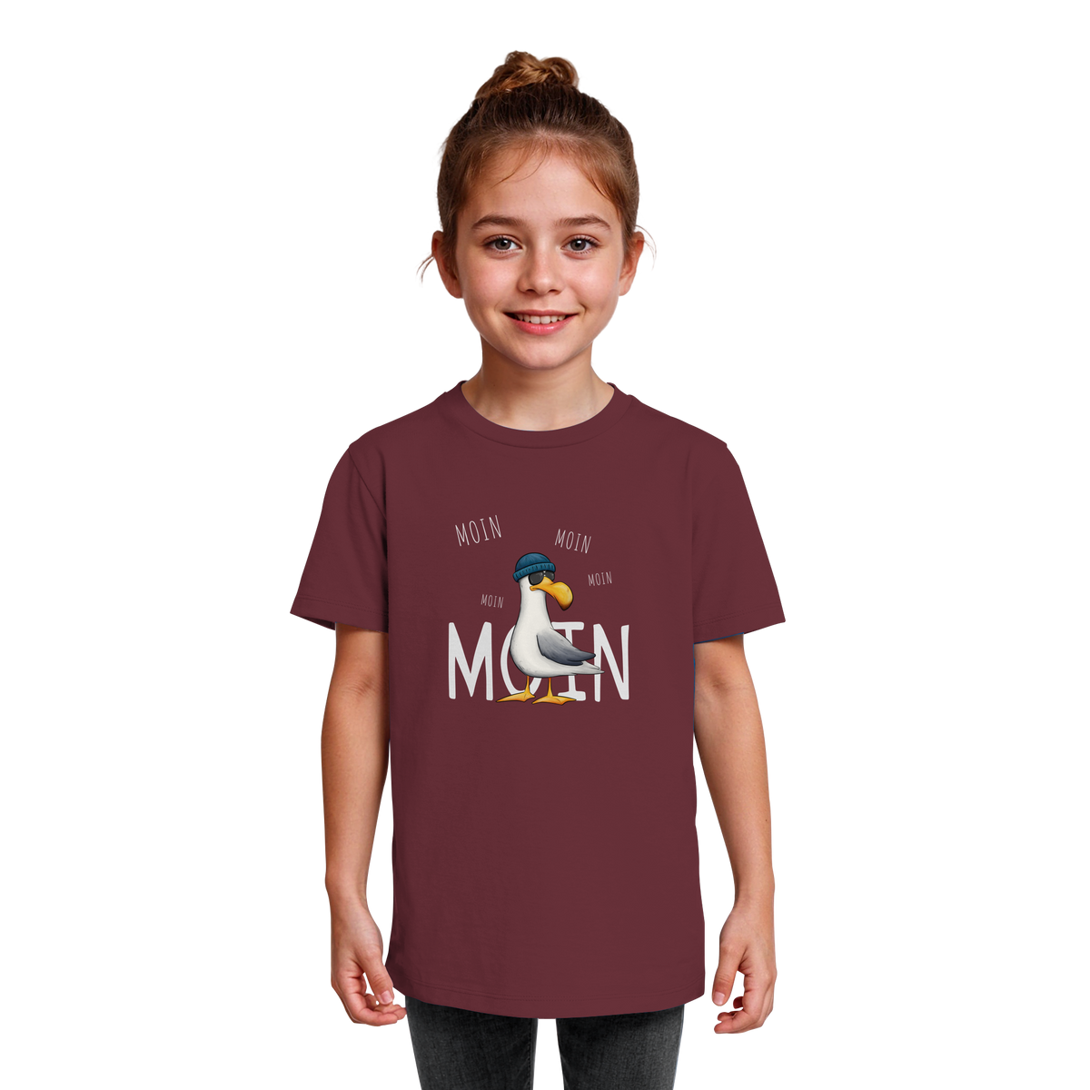 Moin Moin Lässige Hipster Möwe  - Kids Organic Shirt
