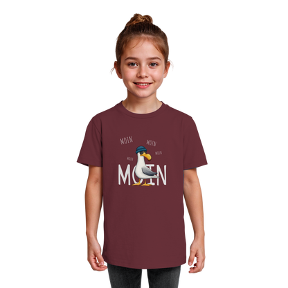 Moin Moin Lässige Hipster Möwe  - Kids Organic Shirt