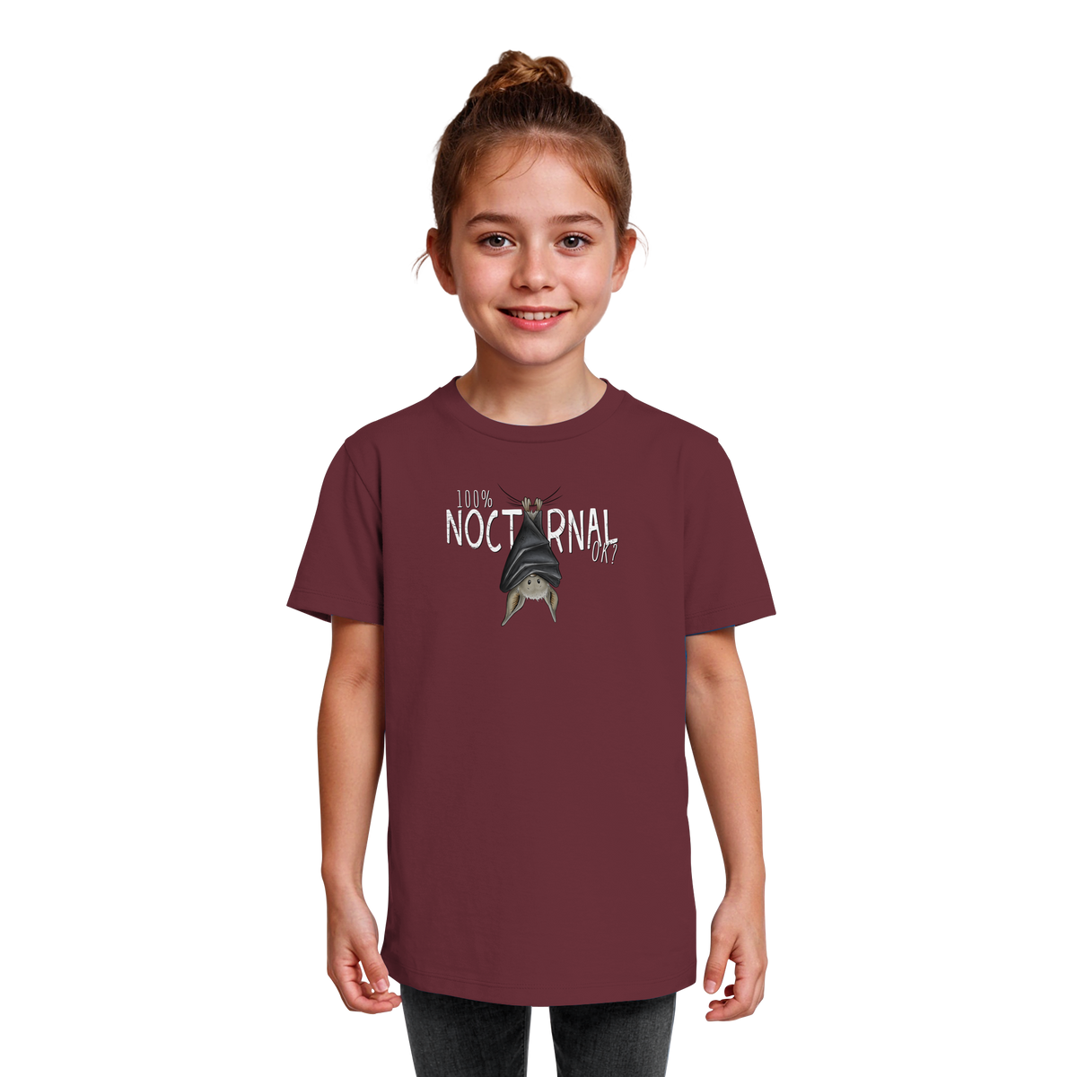 100% nachtaktive Fledermaus - Kids Organic Shirt