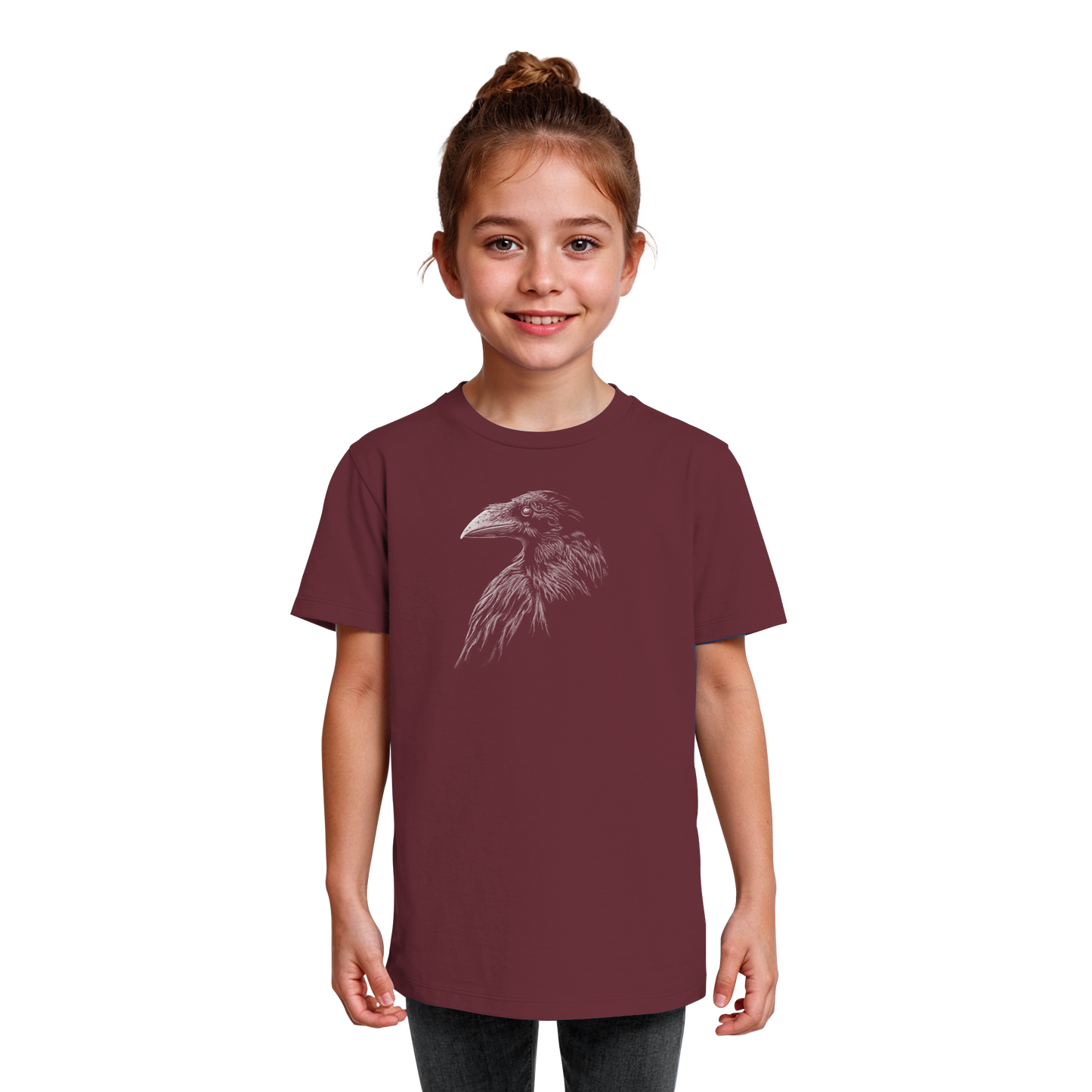Kritzelkunst Rabe Krähe - Kids Organic Shirt