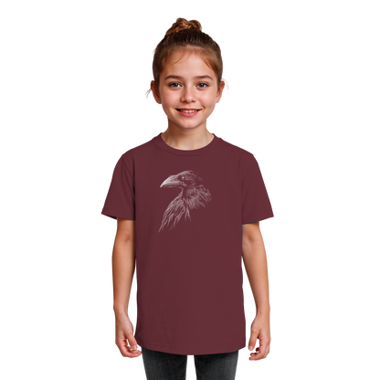 Kritzelkunst Rabe Krähe - Kids Organic Shirt
