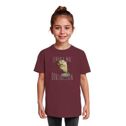 Einfach mal Durchbeissen Biber - Kids Organic Shirt