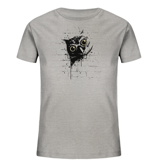 Lässige Street Art Eule - Kids Organic Shirt