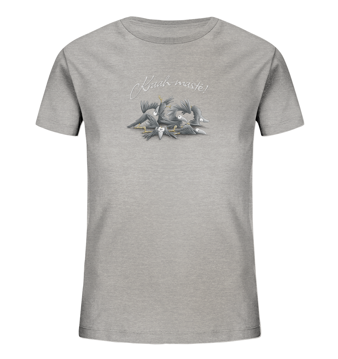 Kraah-masté! Yoga Raben Krähen - Kids Organic Shirt