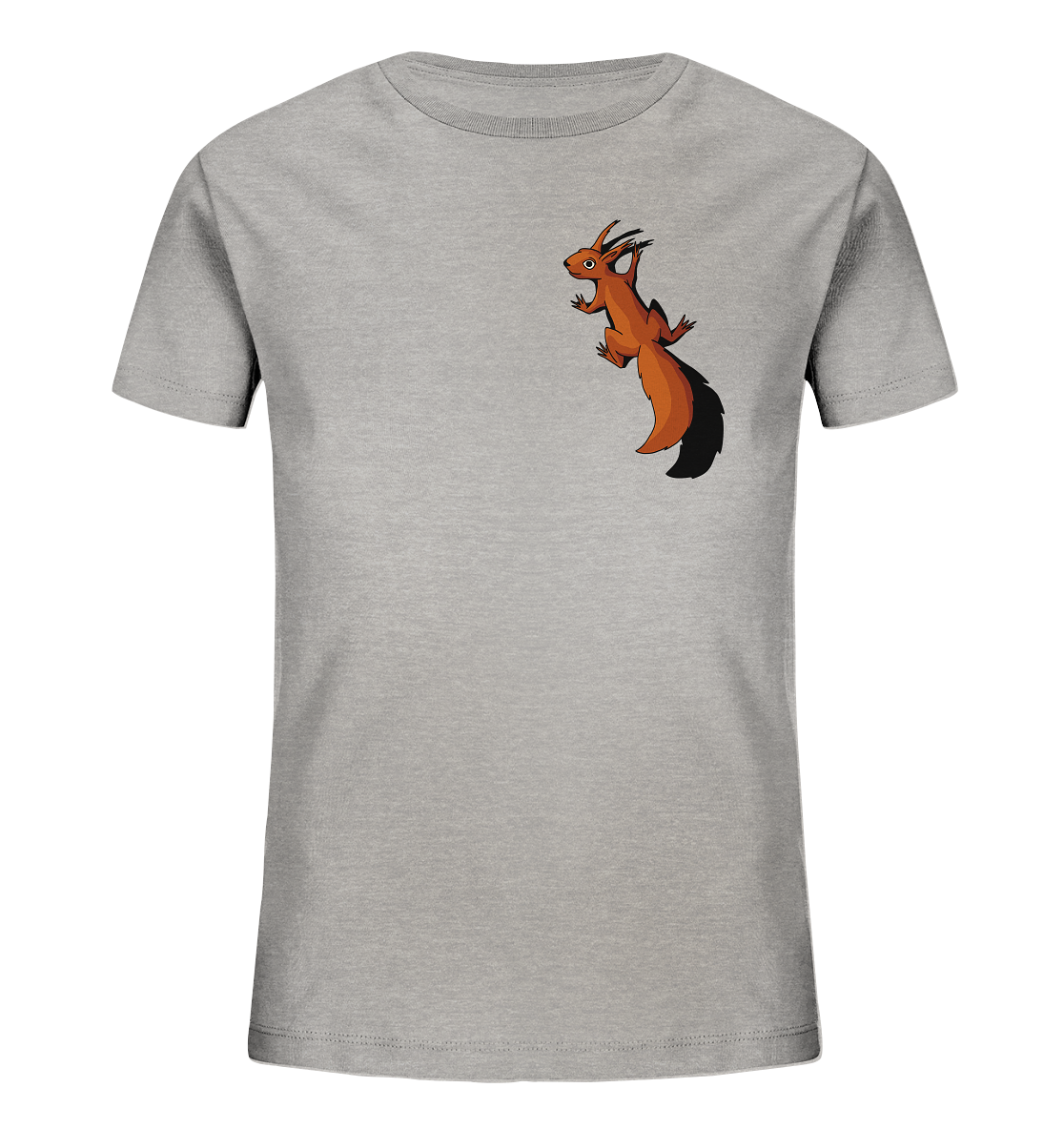 Süßes Eichhörnchen klettert - Kids Organic Shirt