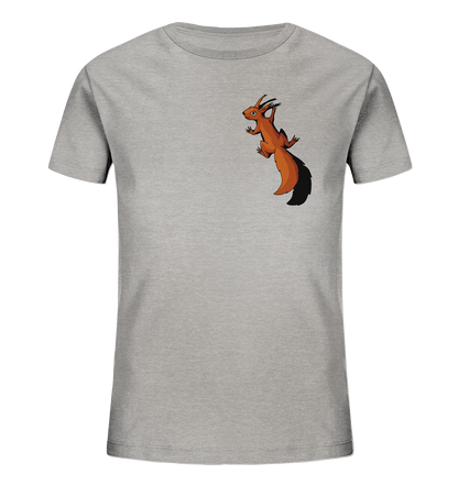 Süßes Eichhörnchen klettert - Kids Organic Shirt