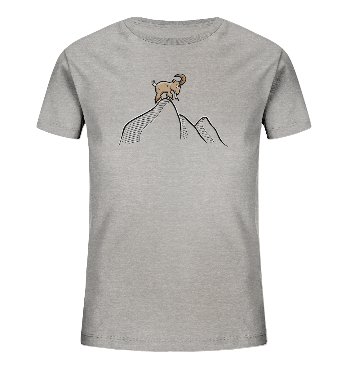 Ziegenbock in den Bergen - Kids Organic Shirt