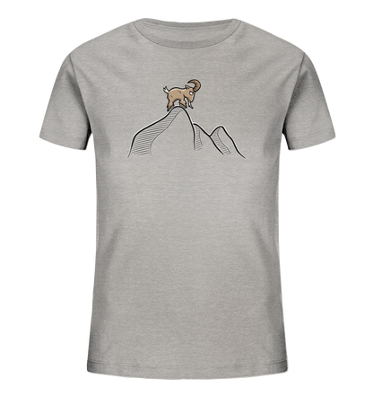 Ziegenbock in den Bergen - Kids Organic Shirt