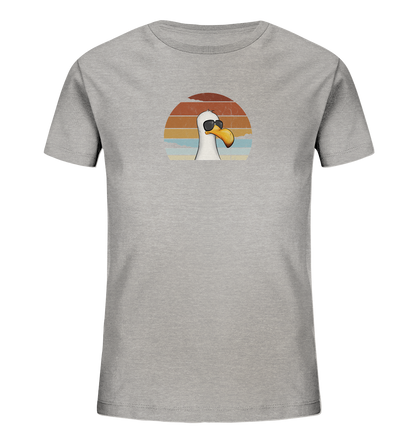 Cool lässige Retro Möwe - Kids Organic Shirt