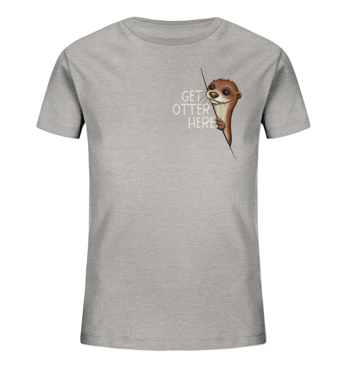 Get Otter Here | Lustiger Otter Kalauer - Kids Organic Shirt