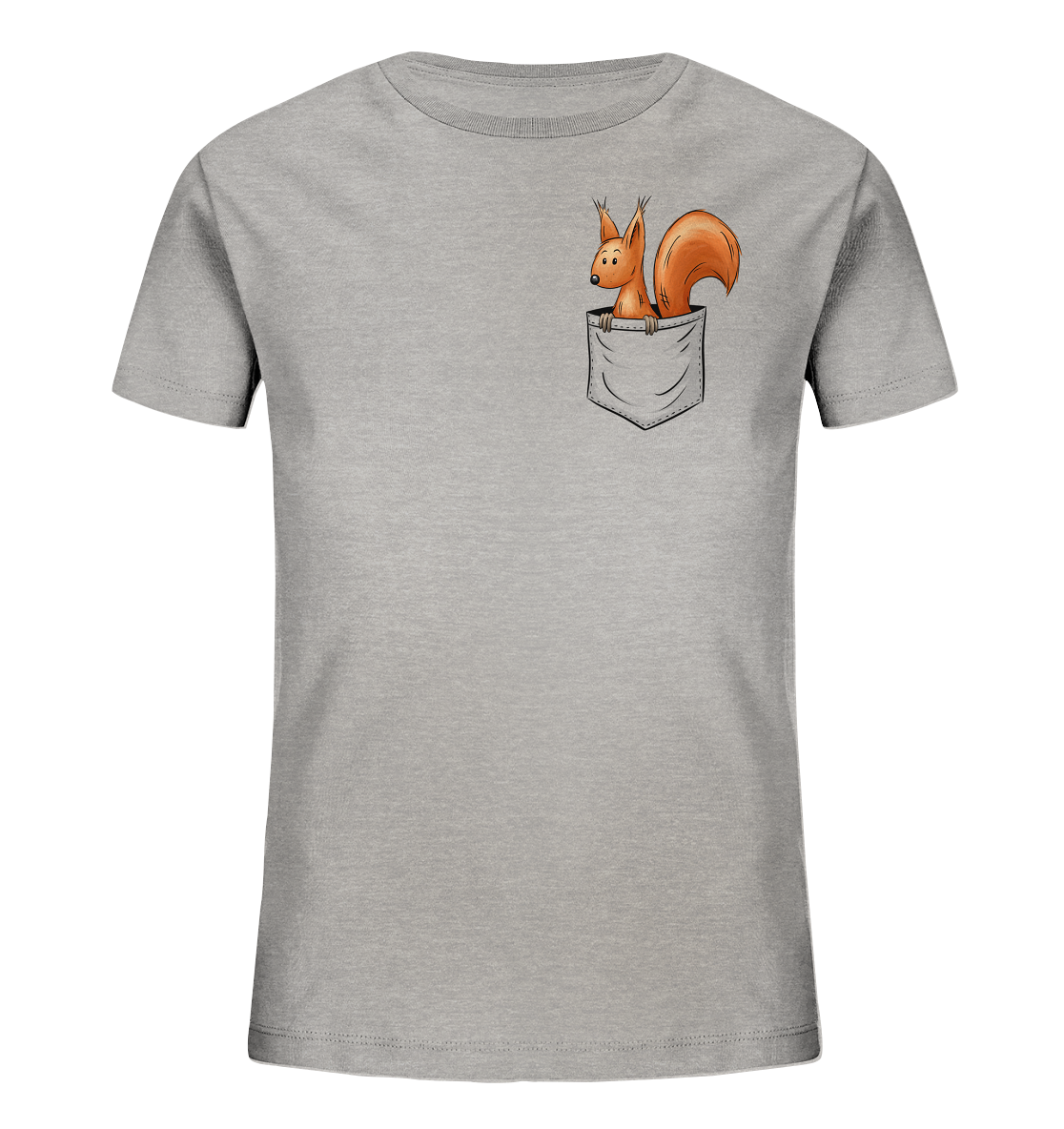 Lässiges Eichhörnchen In Tasche - Kids Organic Shirt