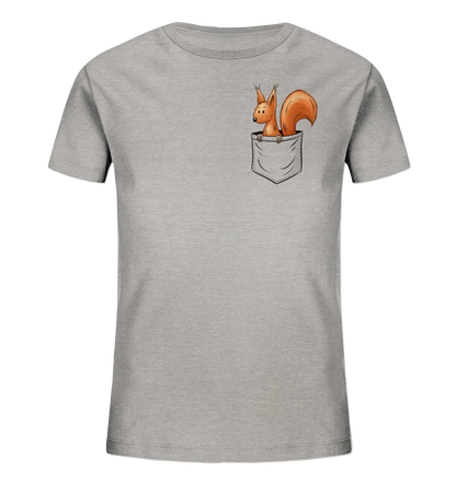 Lässiges Eichhörnchen In Tasche - Kids Organic Shirt